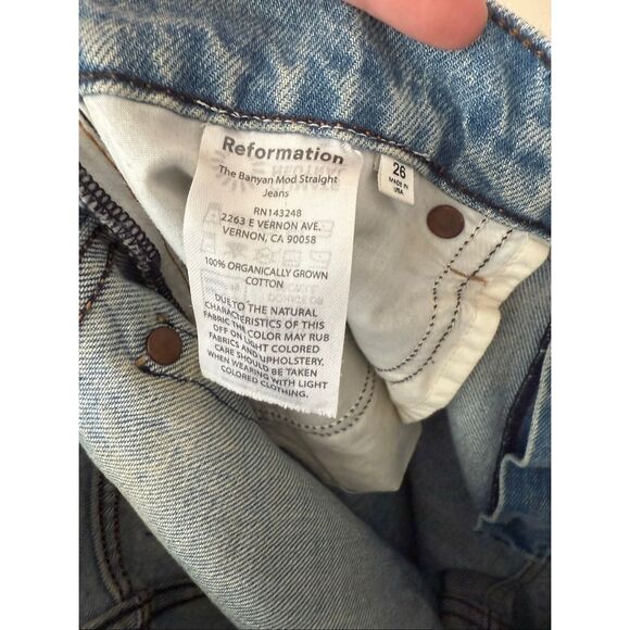 The Collection by Reformation The Banyan Mod Straight Jeans - Picture 8 of 9